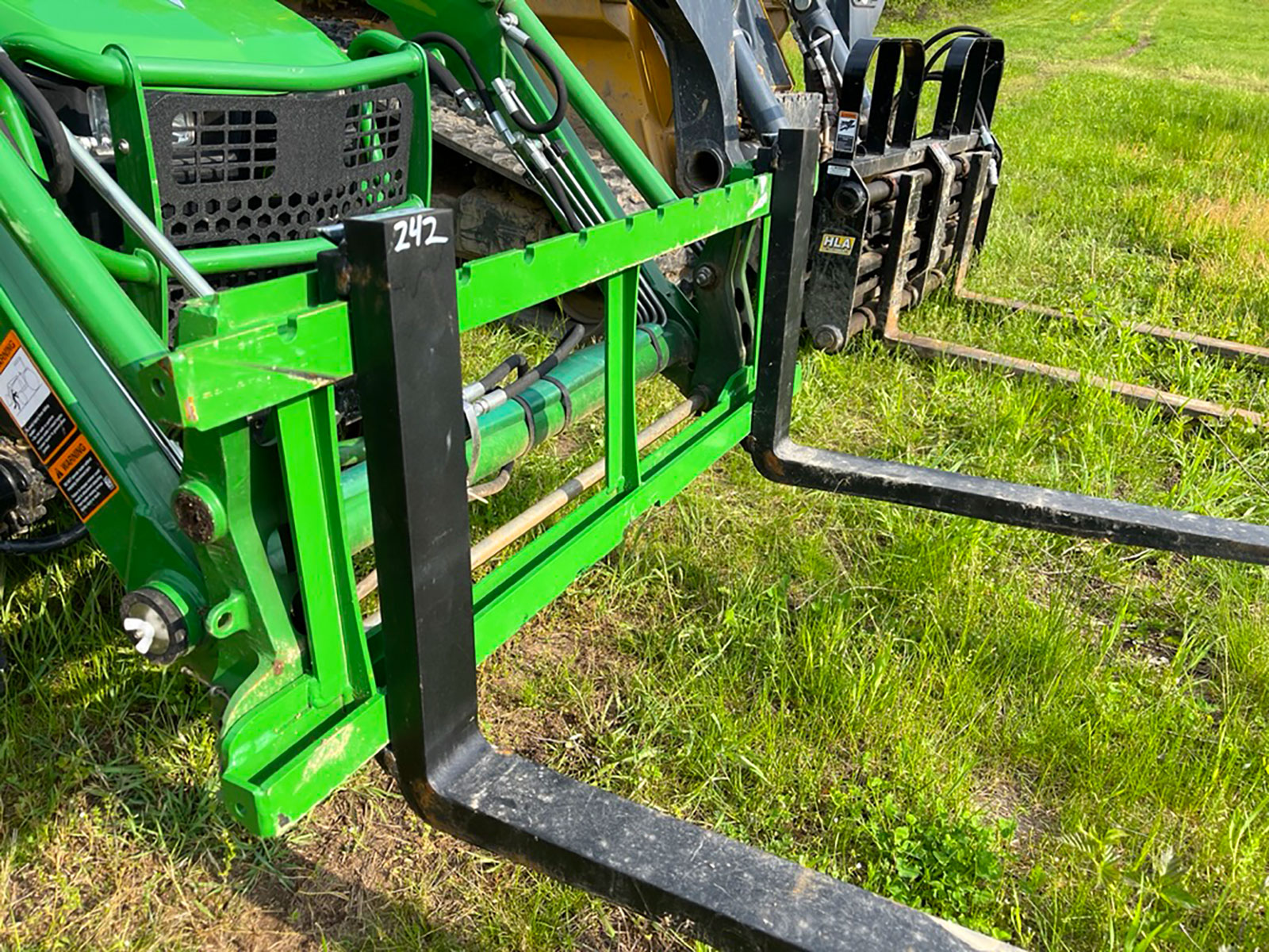HLA Ultralight Pallet Forks for Subcompact Tractor