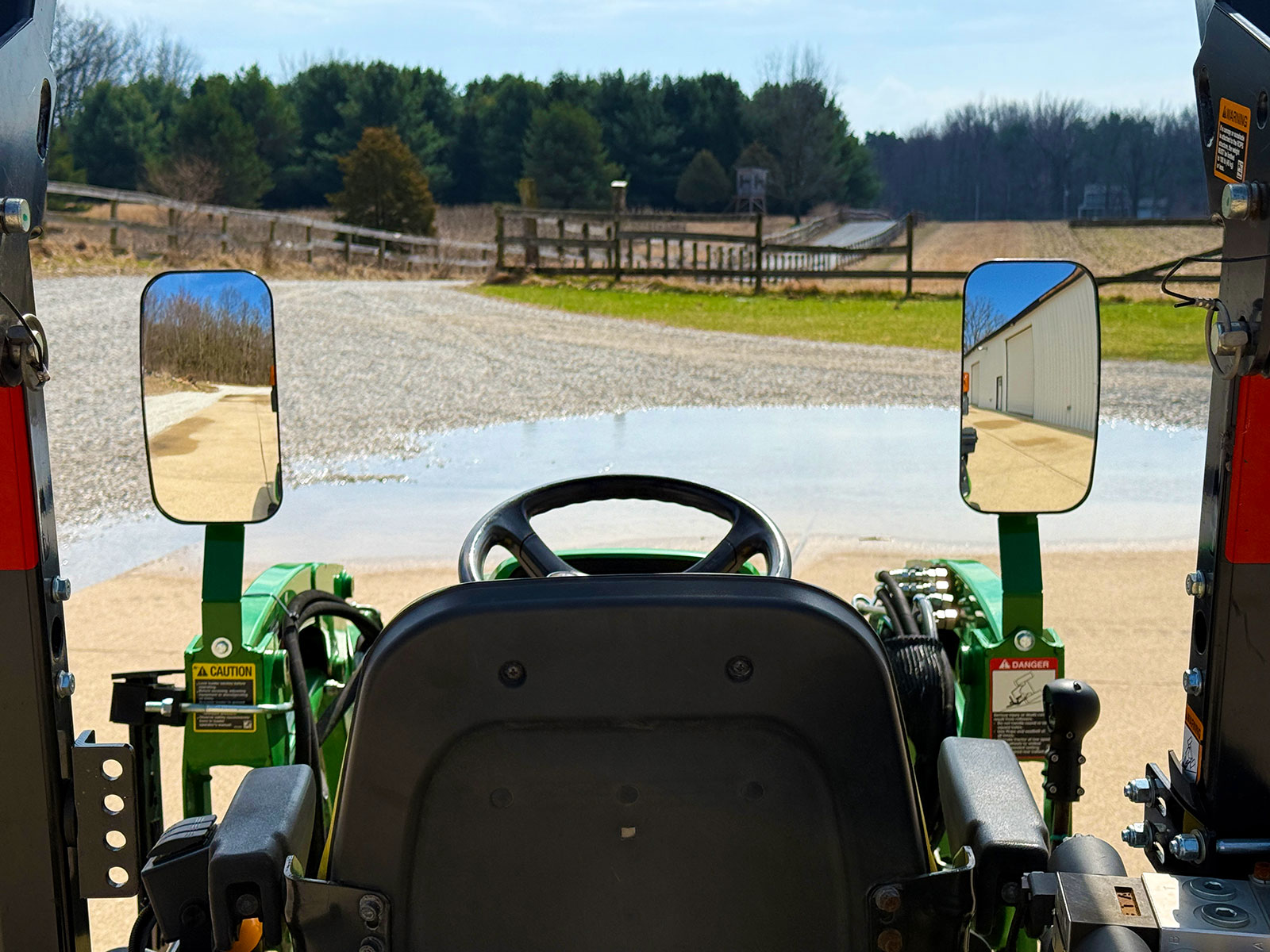 Rear View Mirrors for Tractor Loader