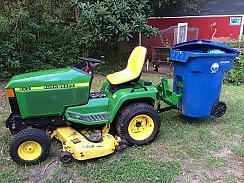 Heavy Hitch Trash Can Hauler Hitch'N Can