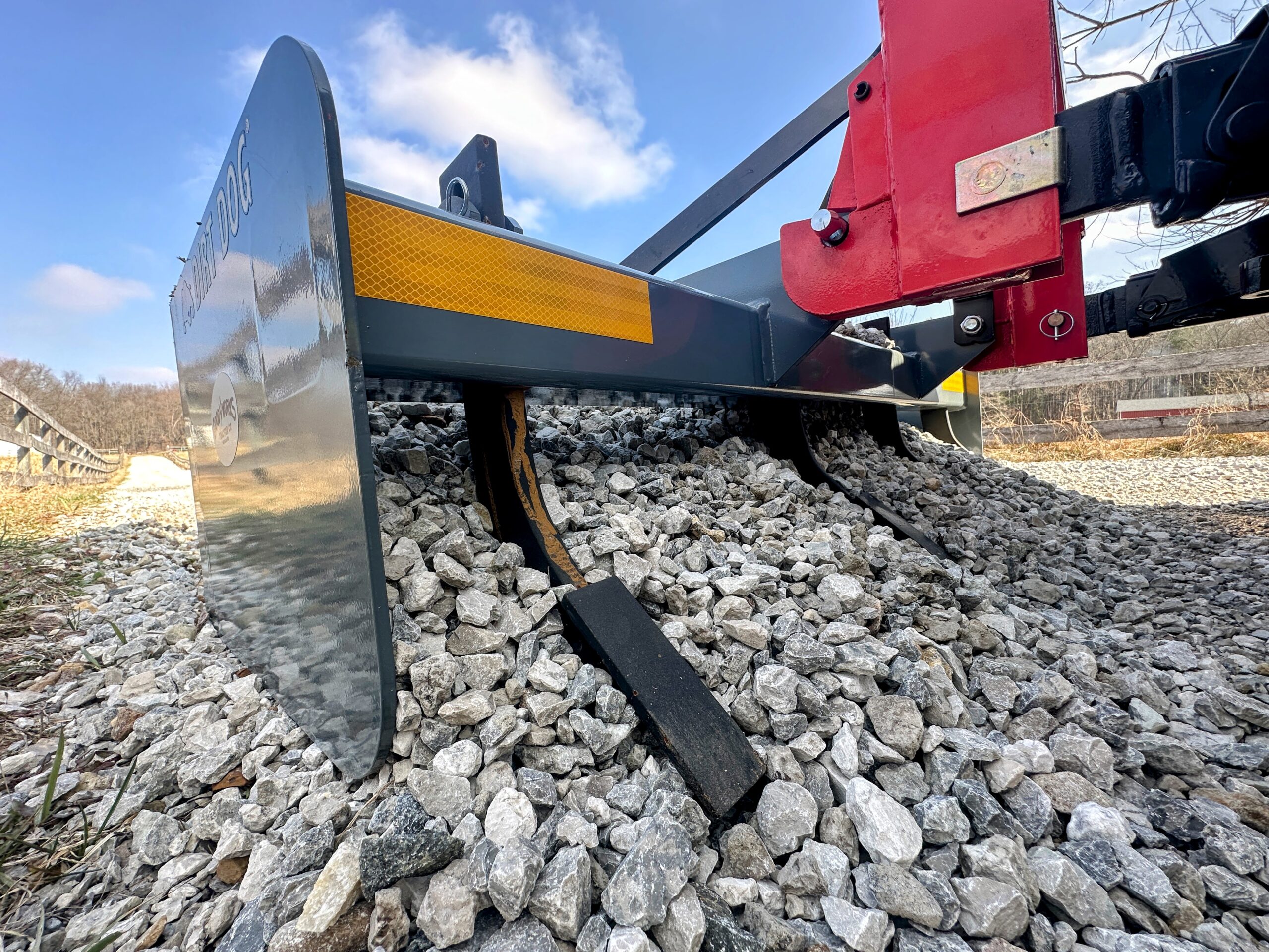 Box Blade full of gravel