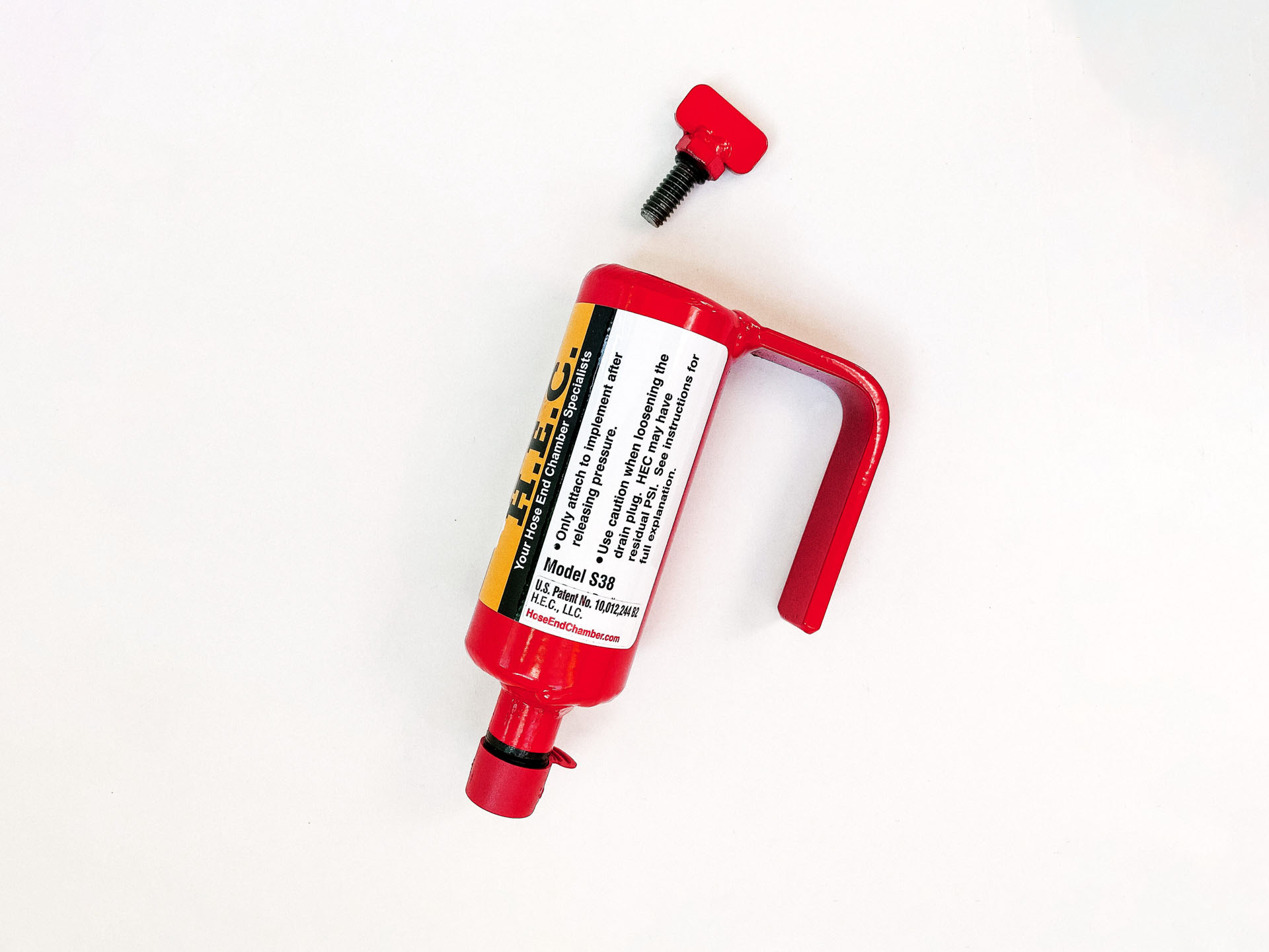 hose end chamber drain plug