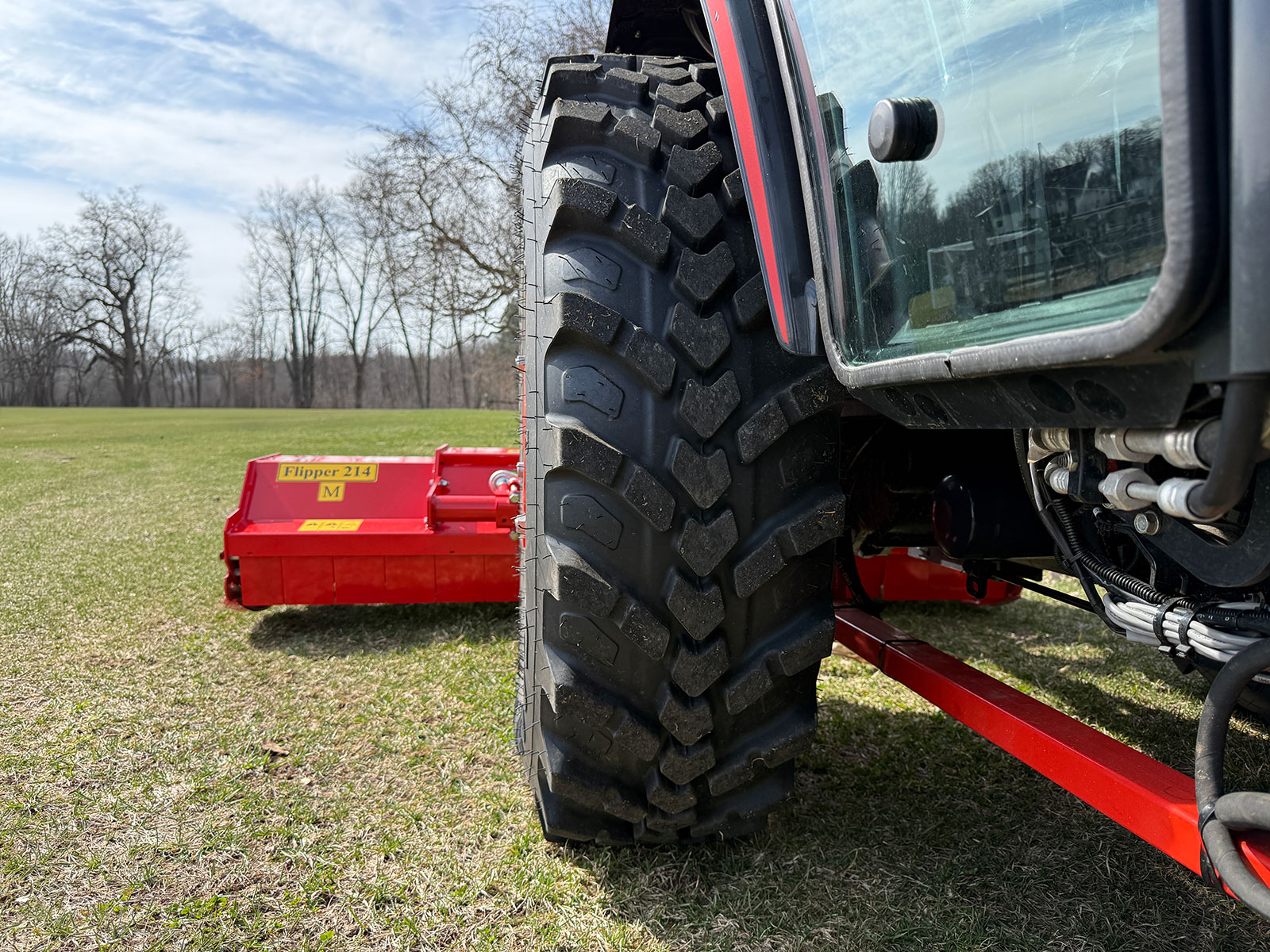 Del Morino Flipper Flail Mower, Offset View