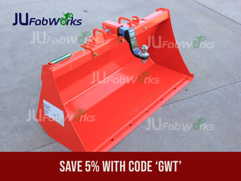JU Fabworks Workmaster Plate Kubota Quick Attach Bucket