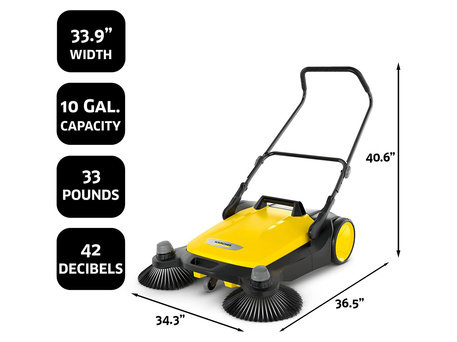 Karcher S6 Twin Push Sweeper Specs