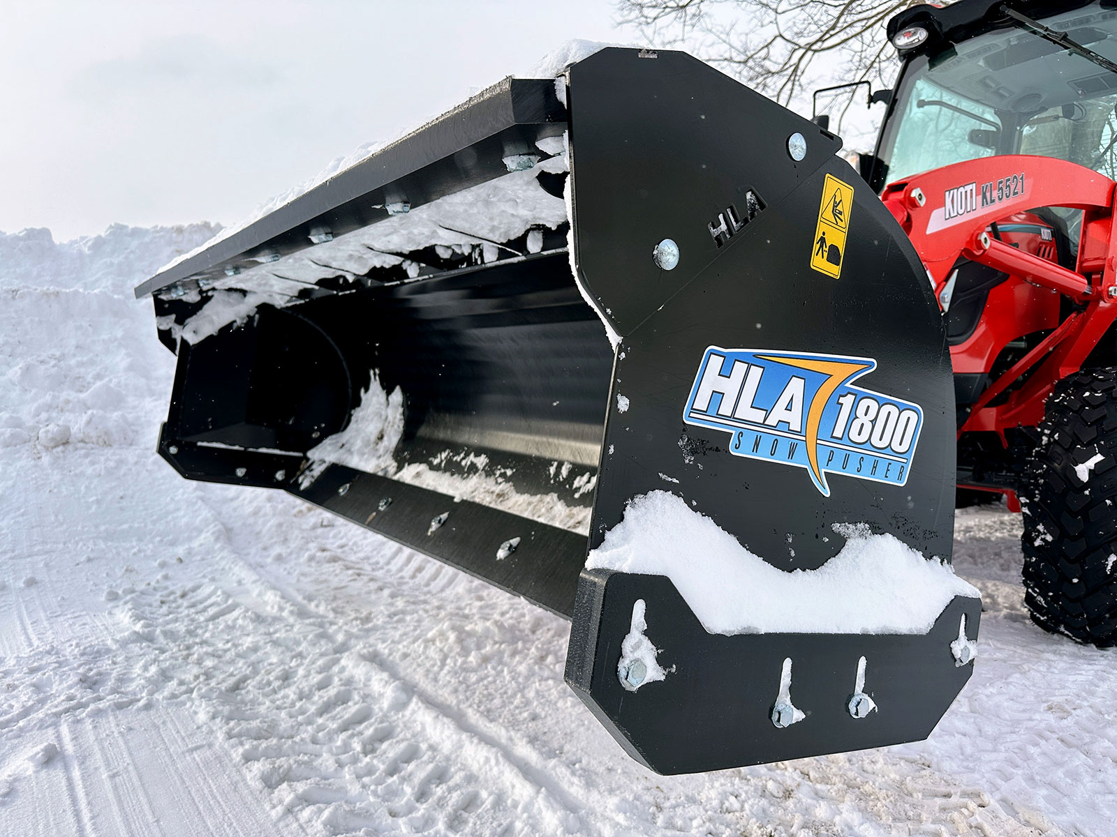 Snow Pusher for Compact Tractors