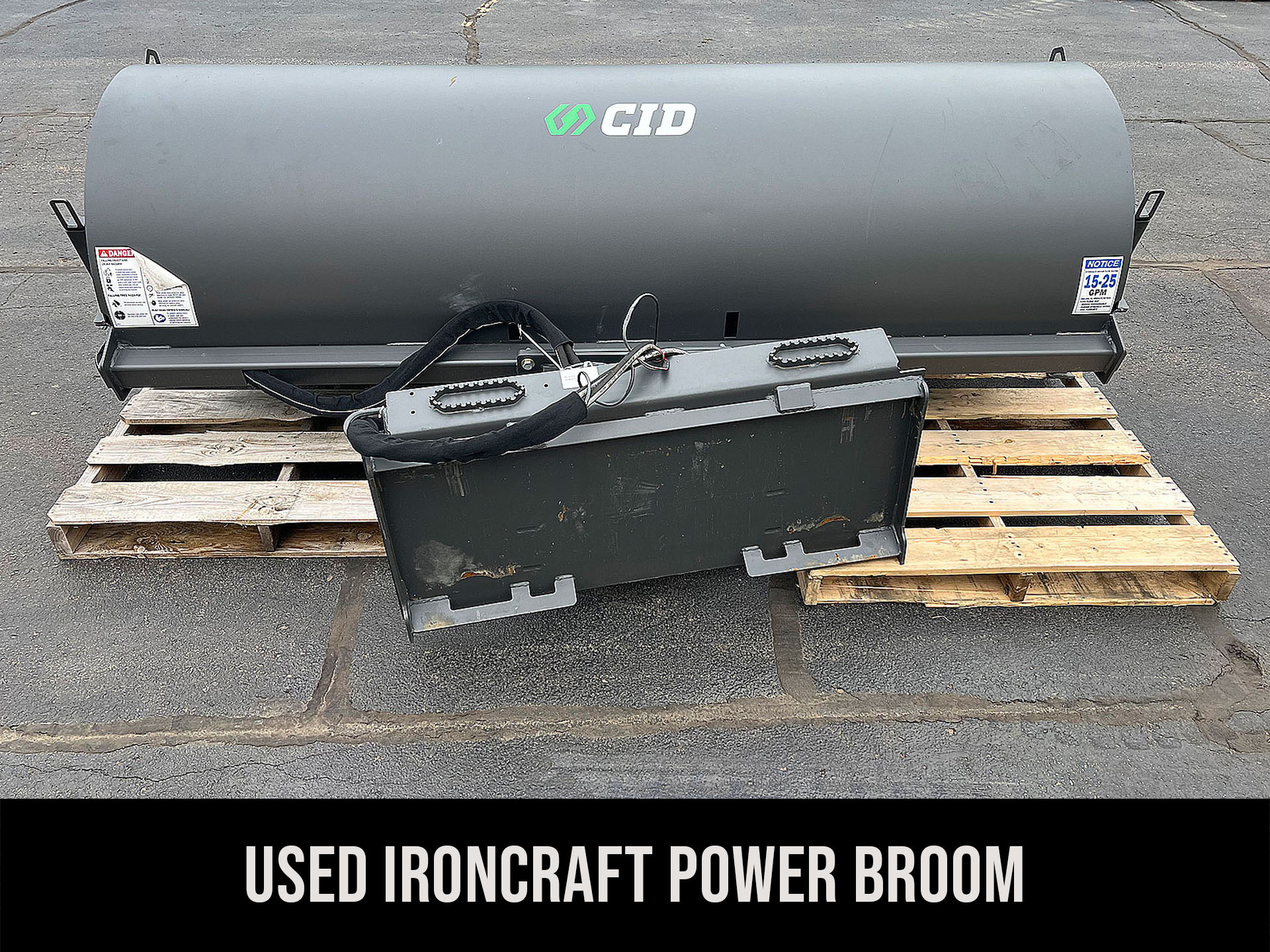 Used IronCraft Power Broom, Rear