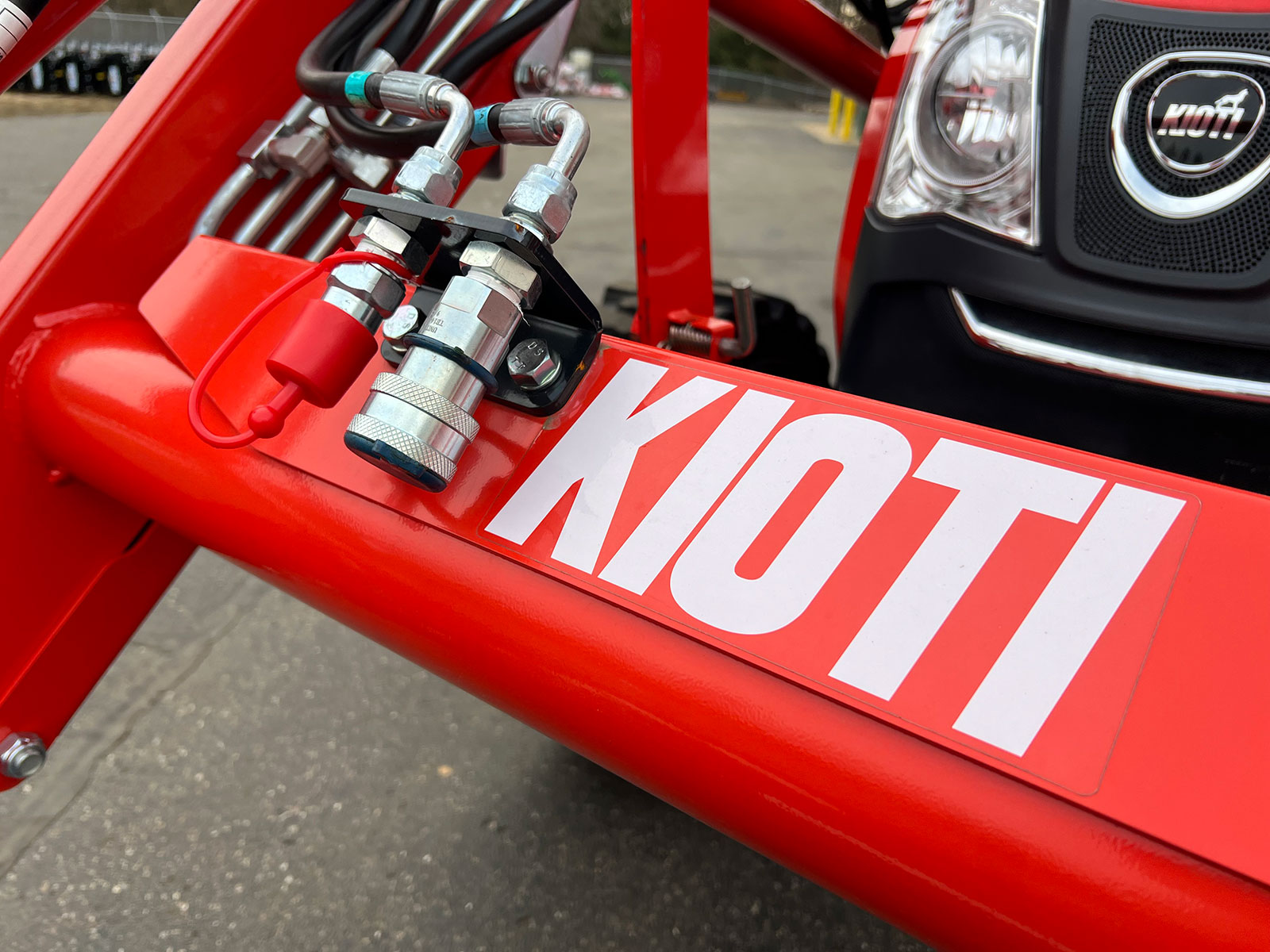 This is a 3rd function kit for Kioti tractors for sale by Summit Hydraulics