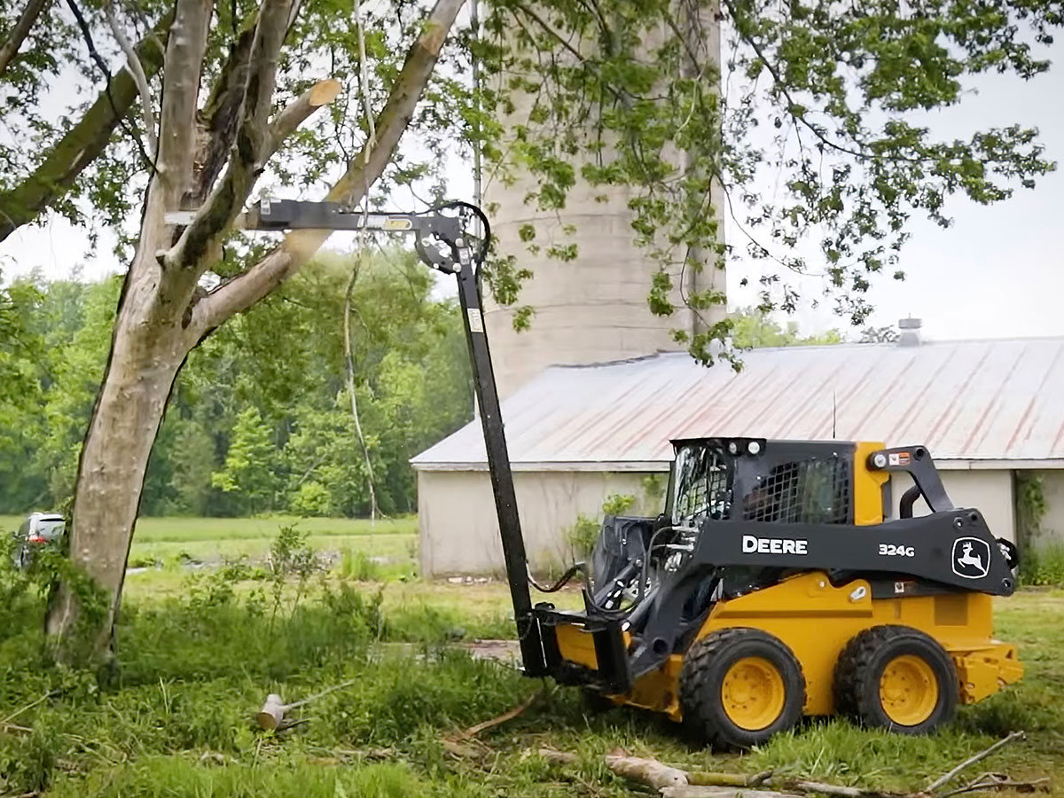 HLA Limb Saw on Skid Steer