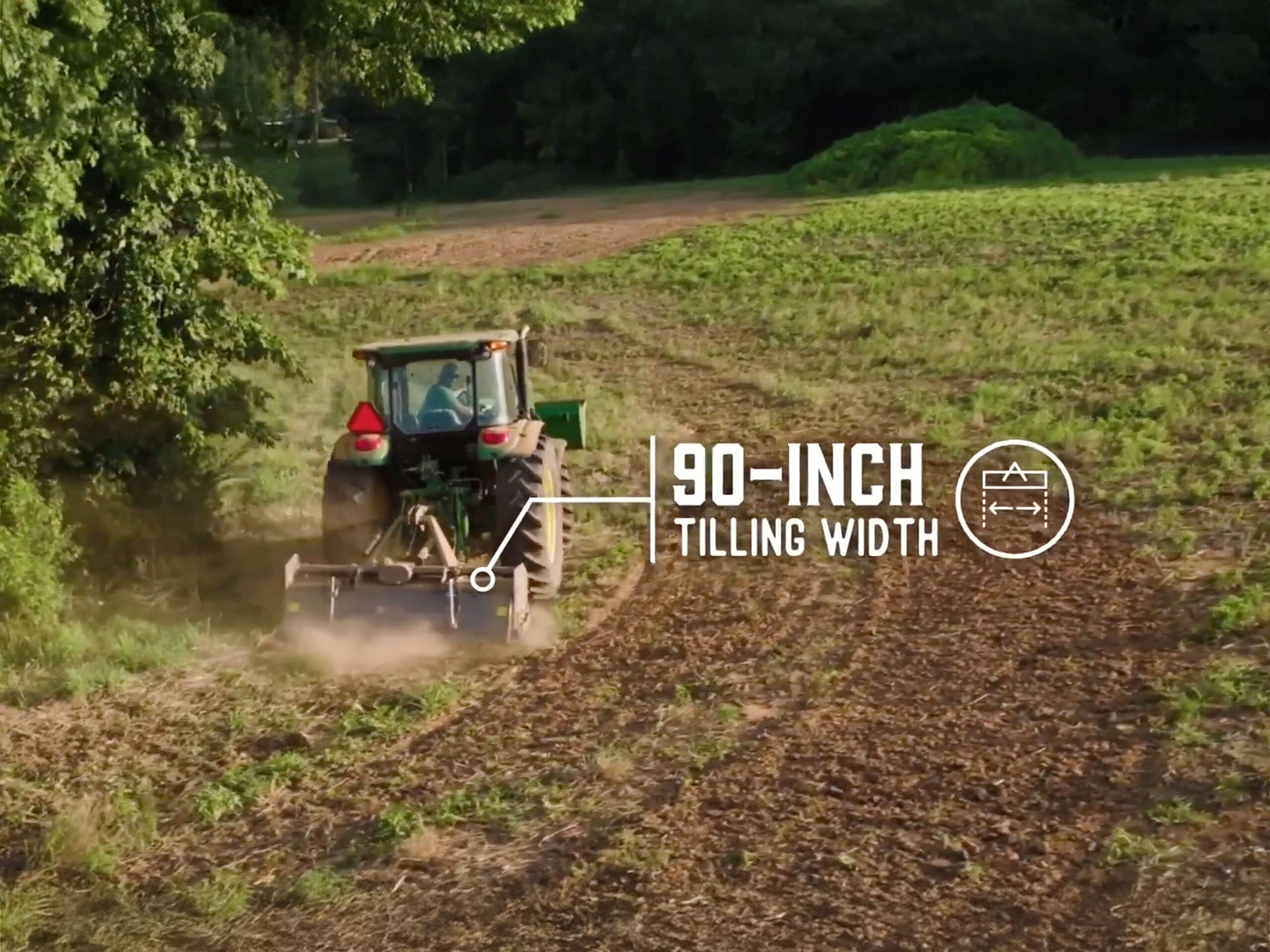 IronCraft VH-90 Tiller 90 Inch Tilling Width
