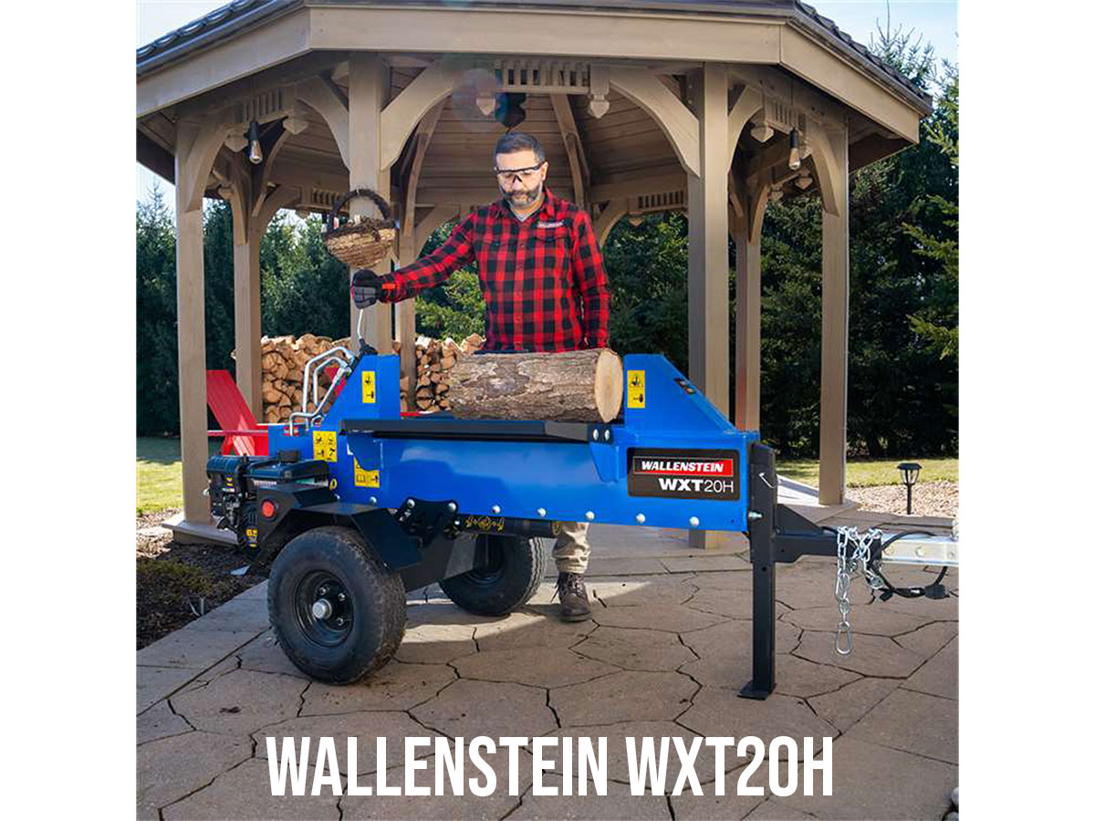 Wallenstein WXT20H 20 Ton Log Splitter, In Use