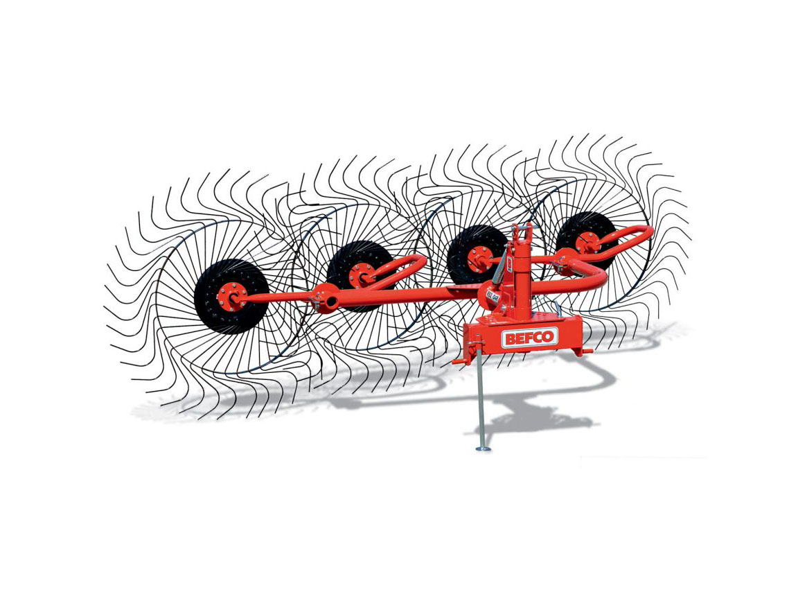 BEFCO RS2-04R In-Line Hay Wheel Rake