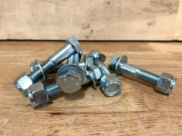 Hardware for Installing UHMW Cutting Edge on Snow Pusher