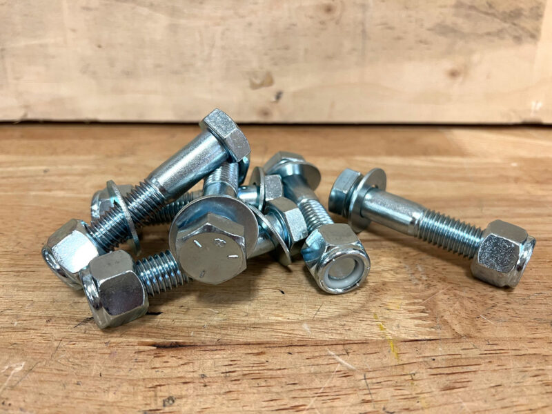 Hardware for Installing UHMW Cutting Edge on Snow Pusher