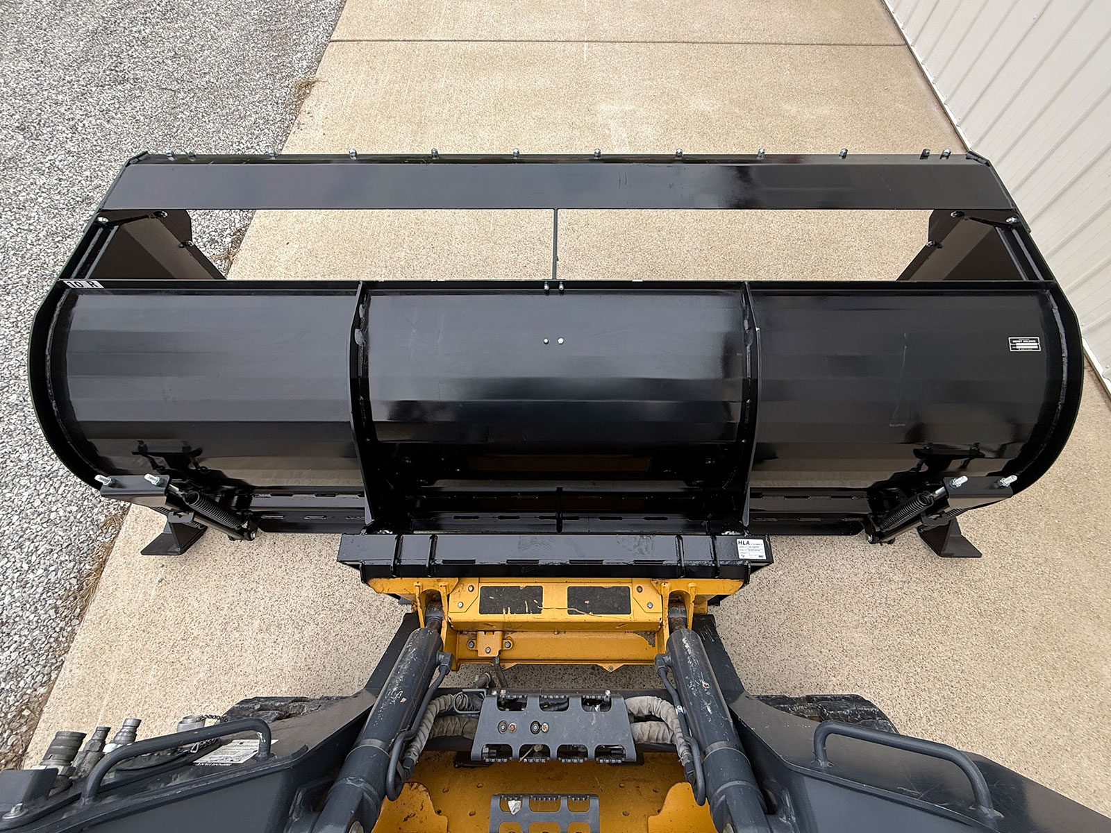 Top View of 3400 Snow Pusher with Backdrag