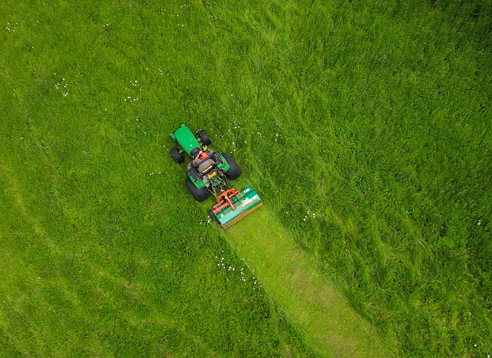 Mowing Thick Grass with Wessex WFM Flail Mower