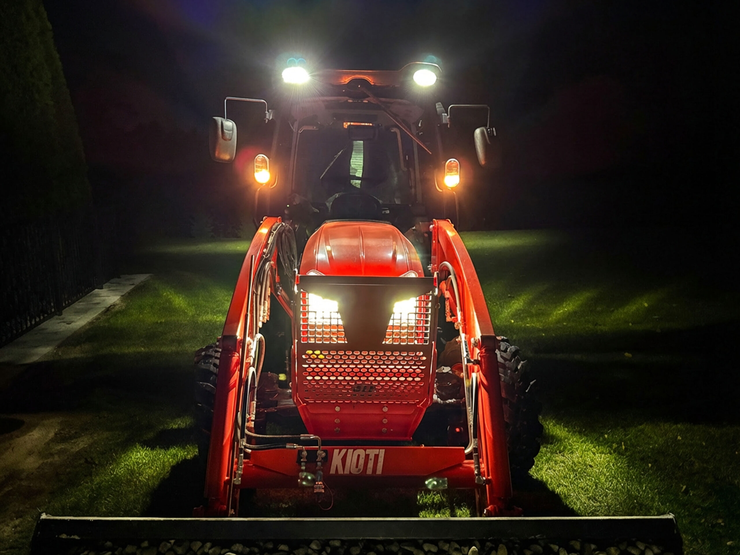 LED Lights on Kioti Tractor
